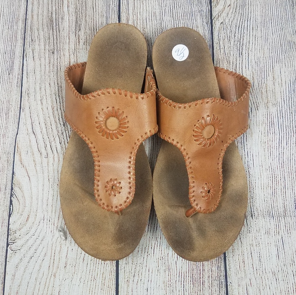 Dr Scholl's Sandals Flip Flops Tan Size 9.5